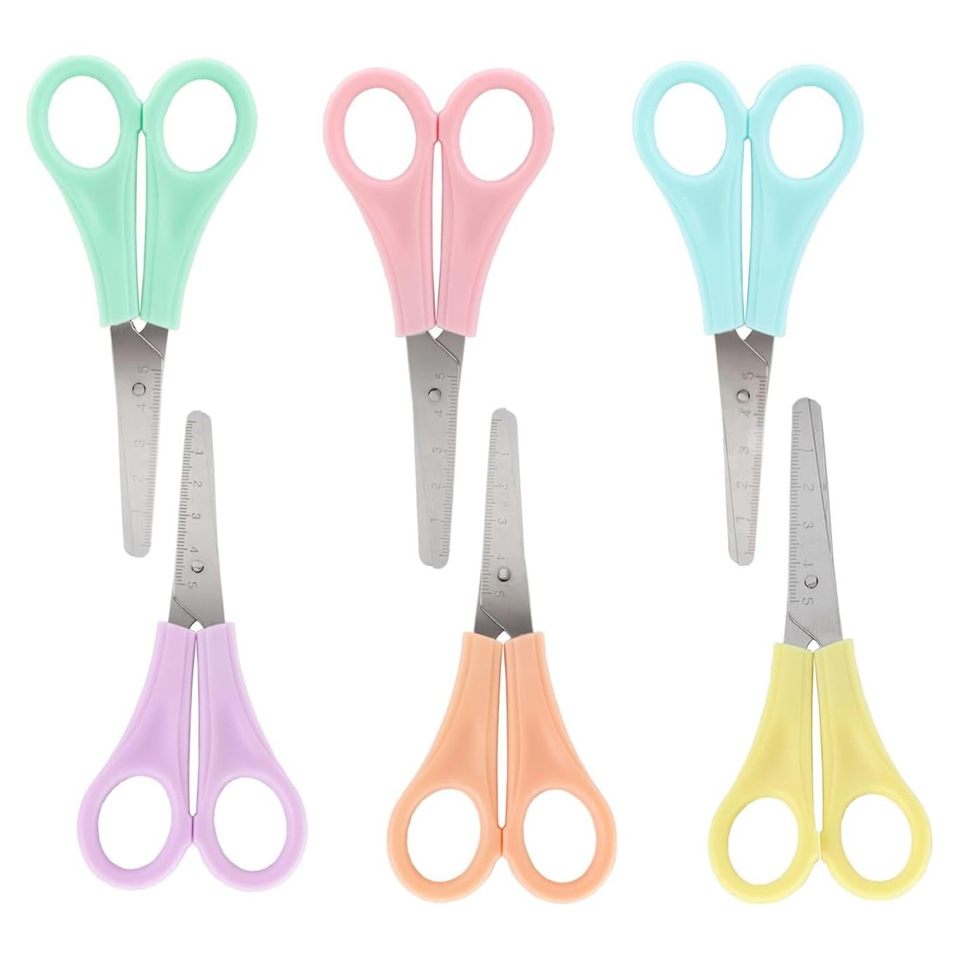 Paquete de 6 Tijeras de Seguridad Aacehlh 14 cm Punta Roma