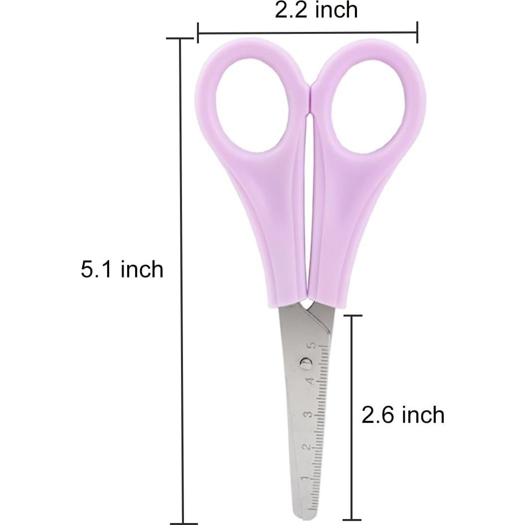 Paquete de 6 Tijeras de Seguridad Aacehlh 14 cm Punta Roma