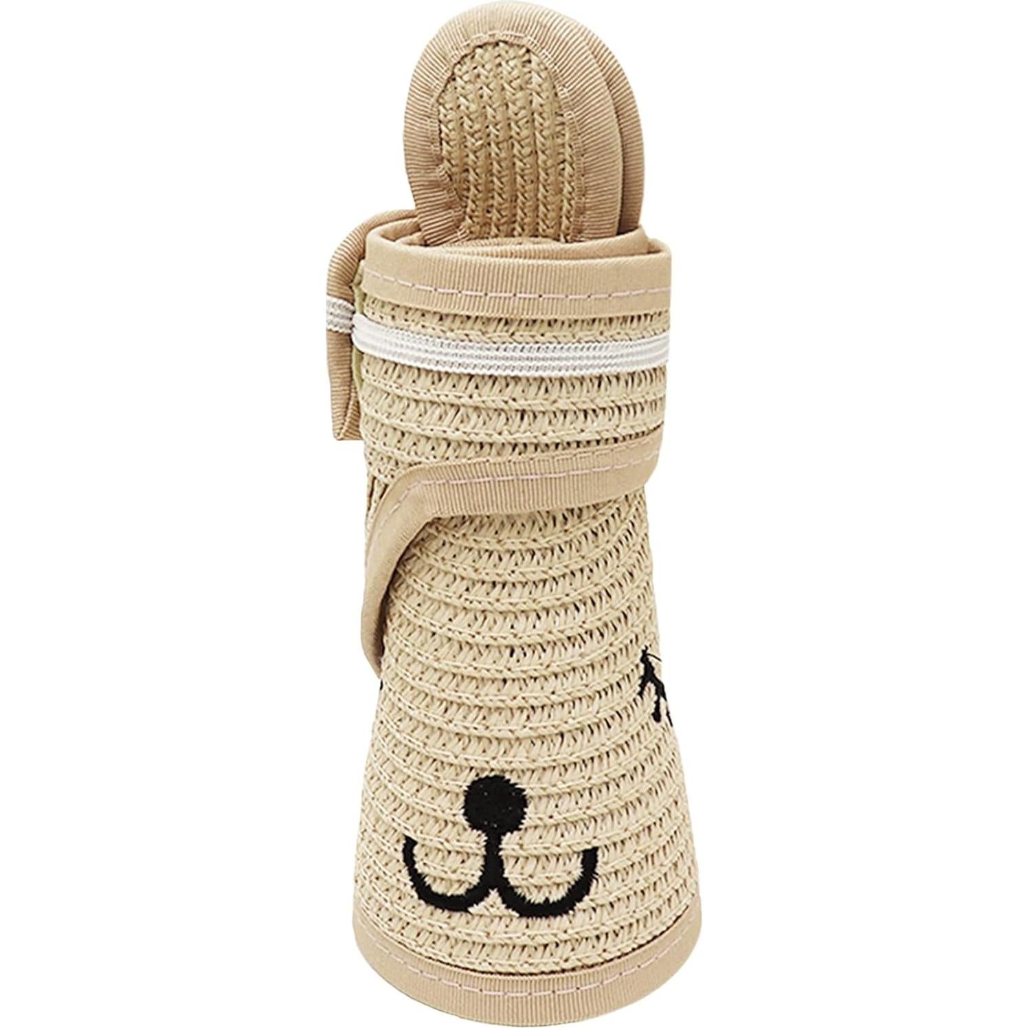 Gorro de paja con visera ajustable para bebé 1-4 años