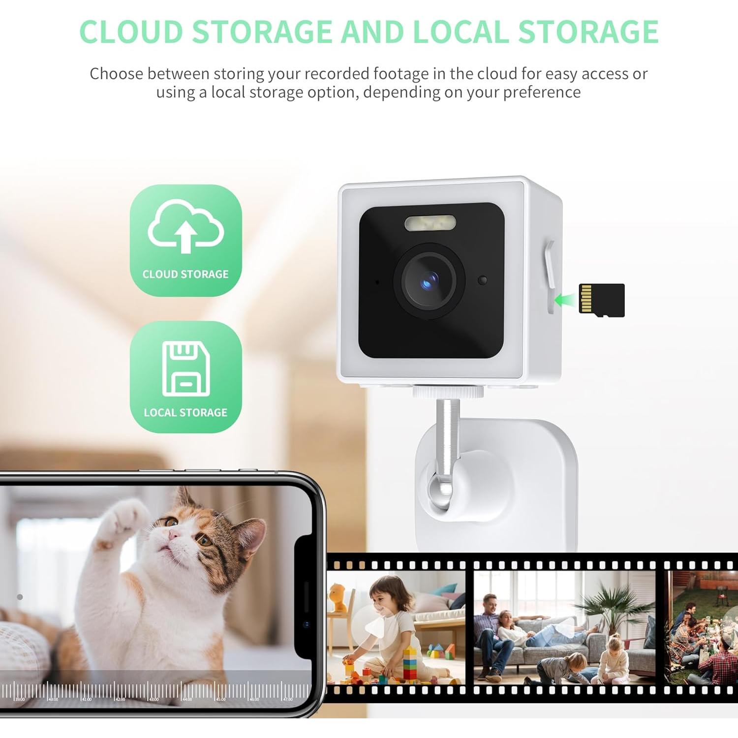 Cámara de Seguridad EDSACE Wi-Fi 2K IP65 con Visión Nocturna