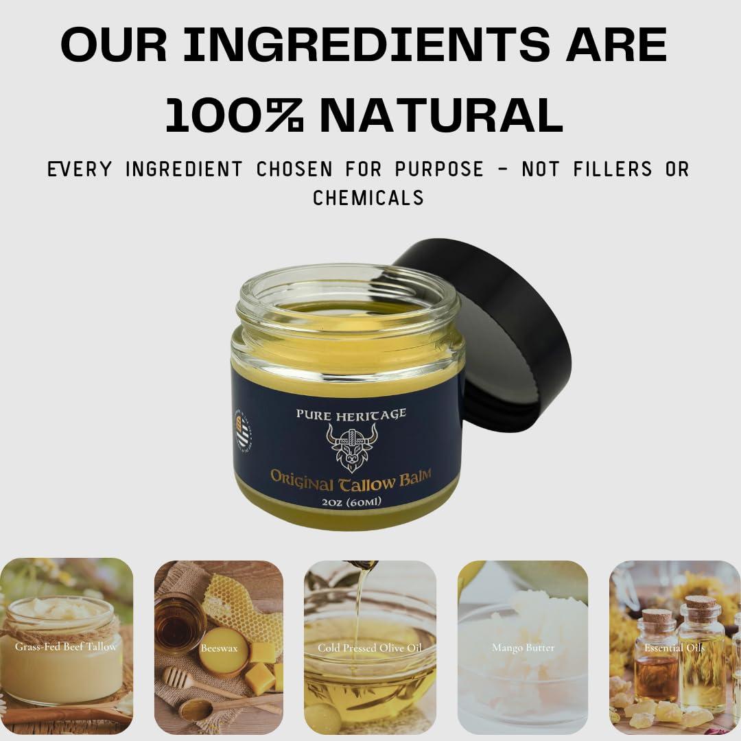 Bálsamo de Sebo Natural Pure Heritage - Hidratante 56.7g