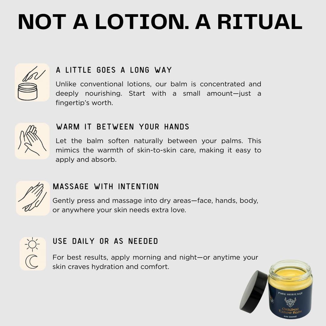 Bálsamo de Sebo Natural Pure Heritage - Hidratante 56.7g