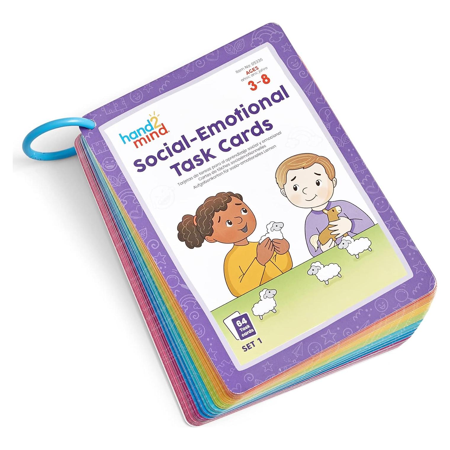 Tarjetas de Tarea Social Emocional hand2mind 64 Piezas 3+ Años