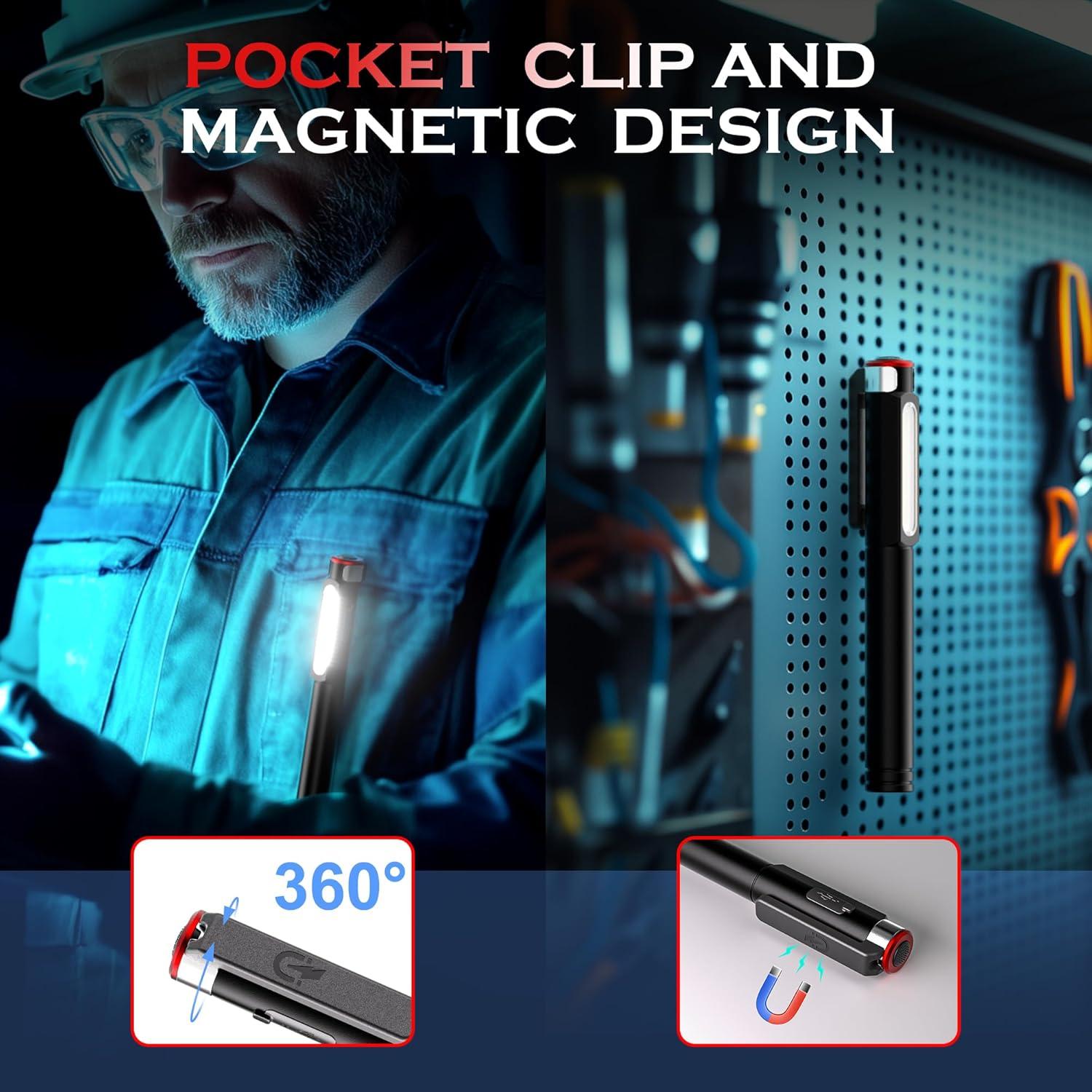 Linterna de Bolígrafo Recargable Lightbeoneus 800 Lúmenes