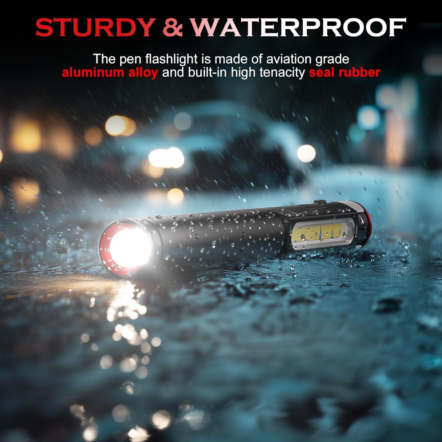 Linterna de Bolígrafo Recargable Lightbeoneus 800 Lúmenes