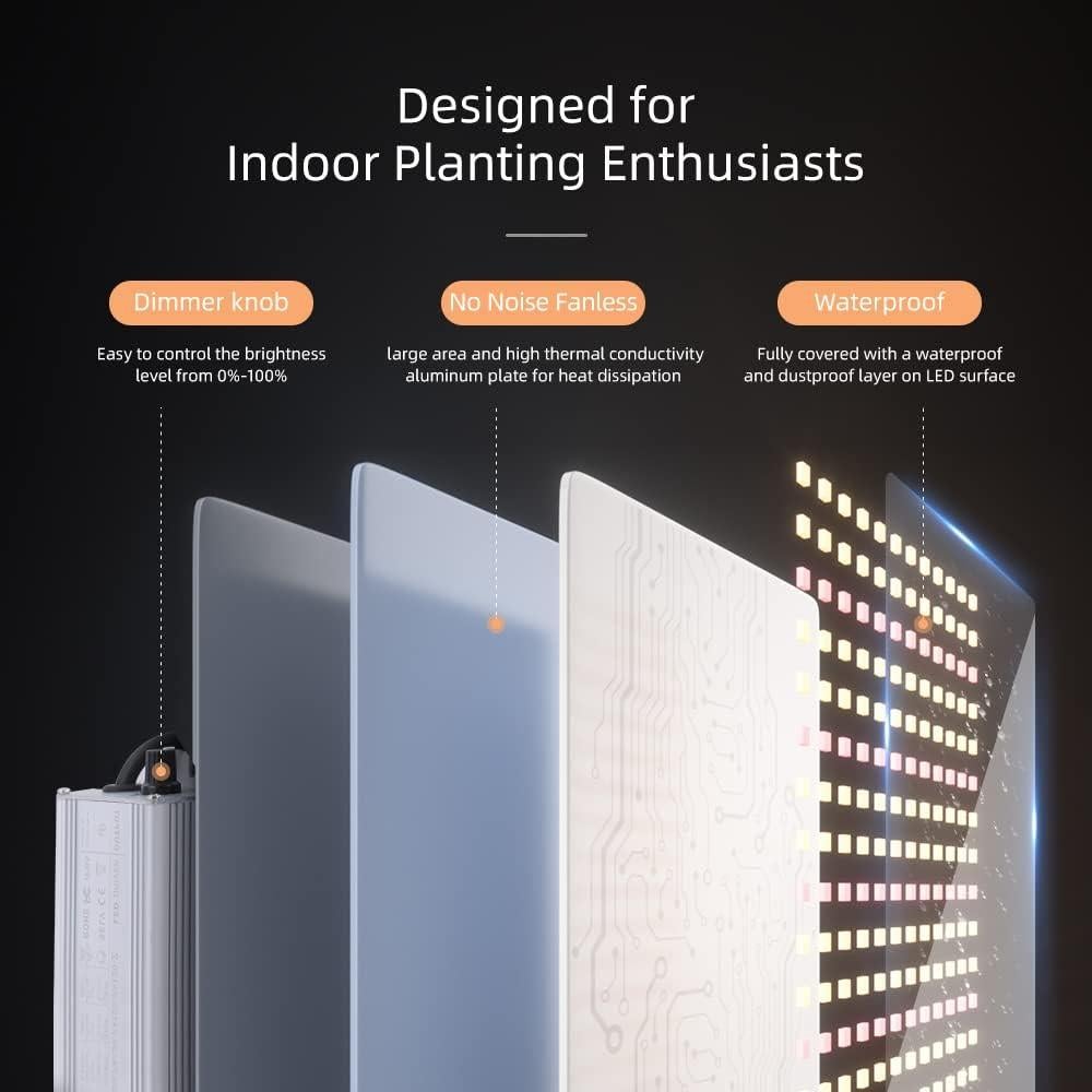 Luz de Cultivo LED IMVSINCERE BC100W Espectro Completo 100W