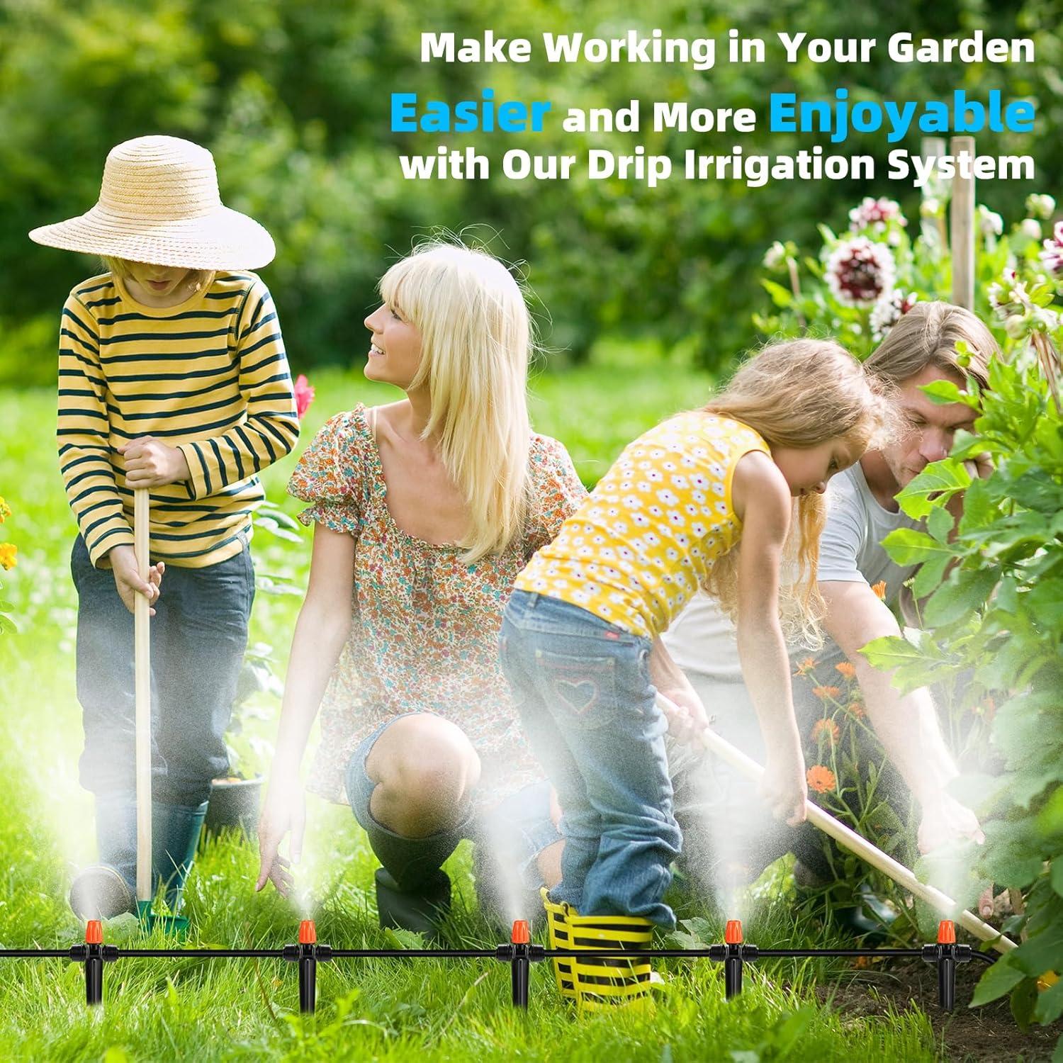 Sistema de Riego por Goteo 75FT TETHLVS - Tubos PE 1/4"