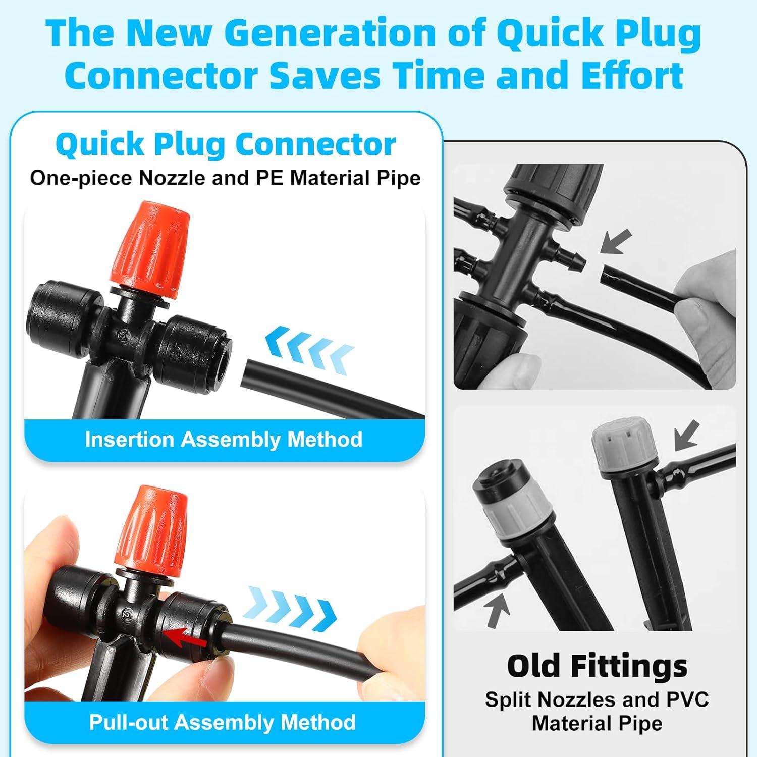 Sistema de Riego por Goteo 75FT TETHLVS - Tubos PE 1/4"