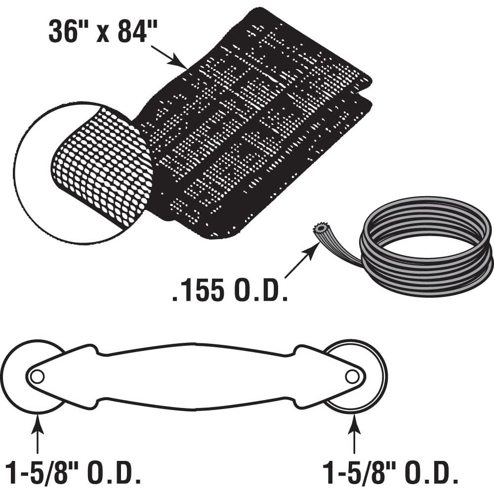 Kit de Reparación de Pantalla Prime-Line P7515 91.44x213.36cm