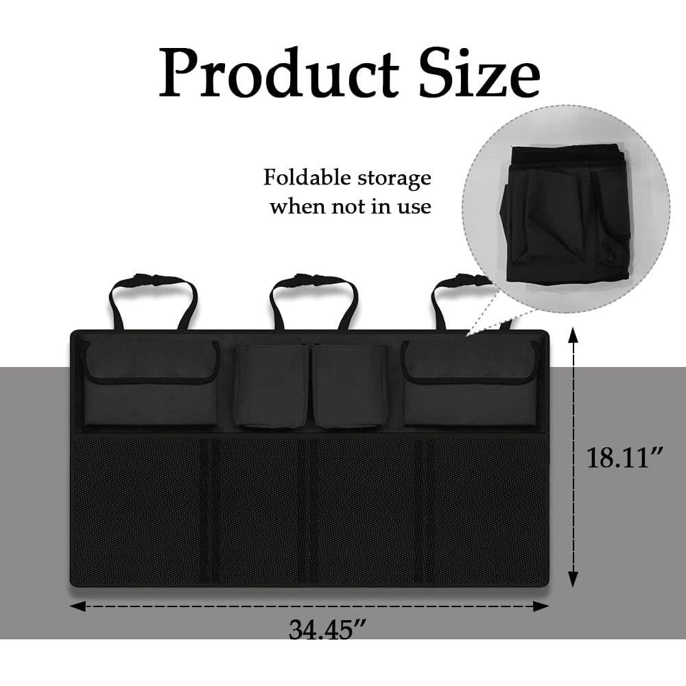 Organizador de Maletero ASUBHA Plegable 87.6x46cm Negro