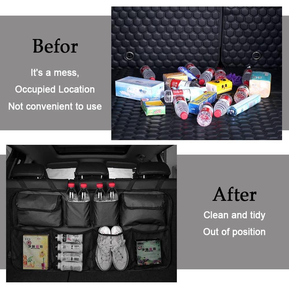 Organizador de Maletero ASUBHA Plegable 87.6x46cm Negro