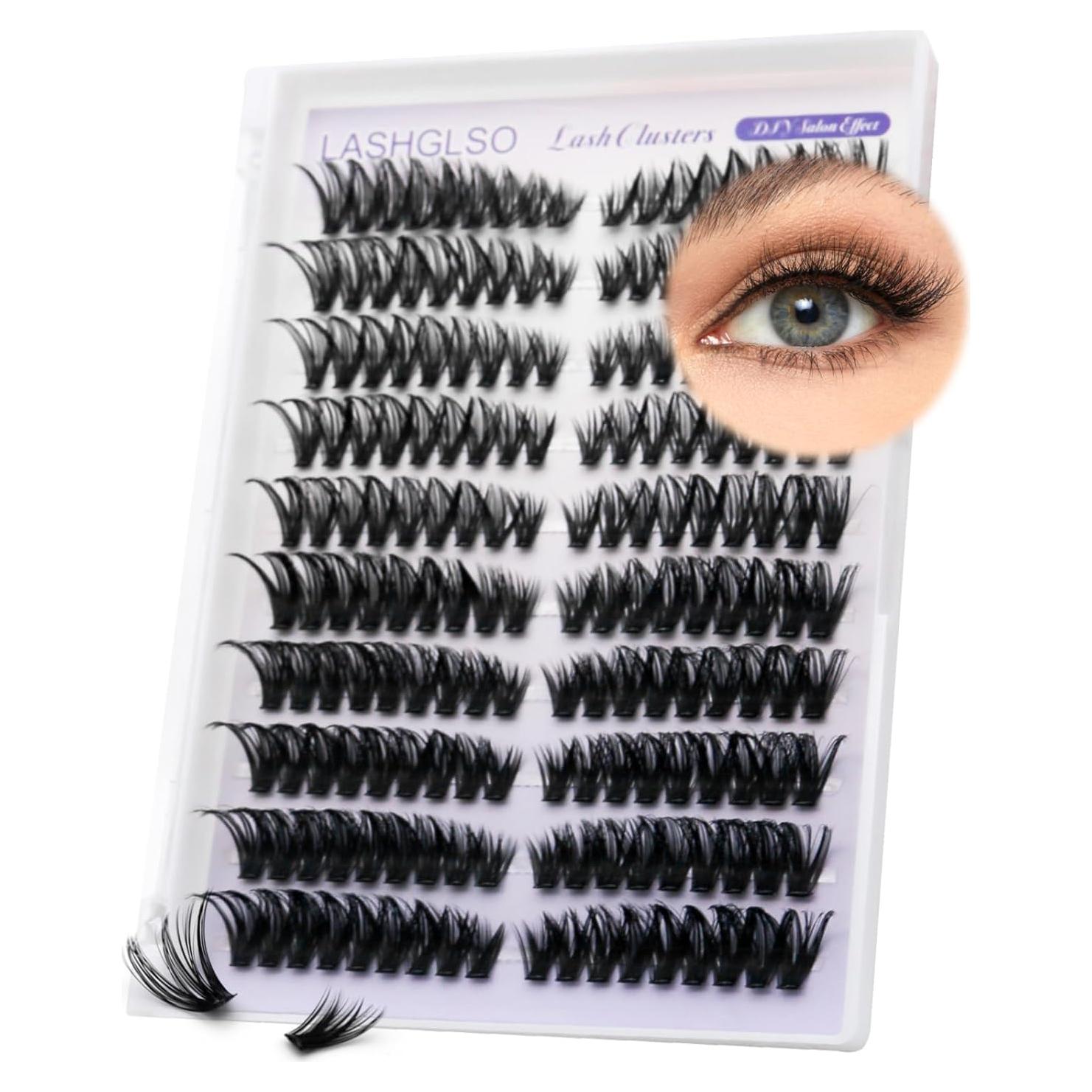 Pestañas en Racimo Ojo de Gato LASHGLSO - 180 Racimos Negros