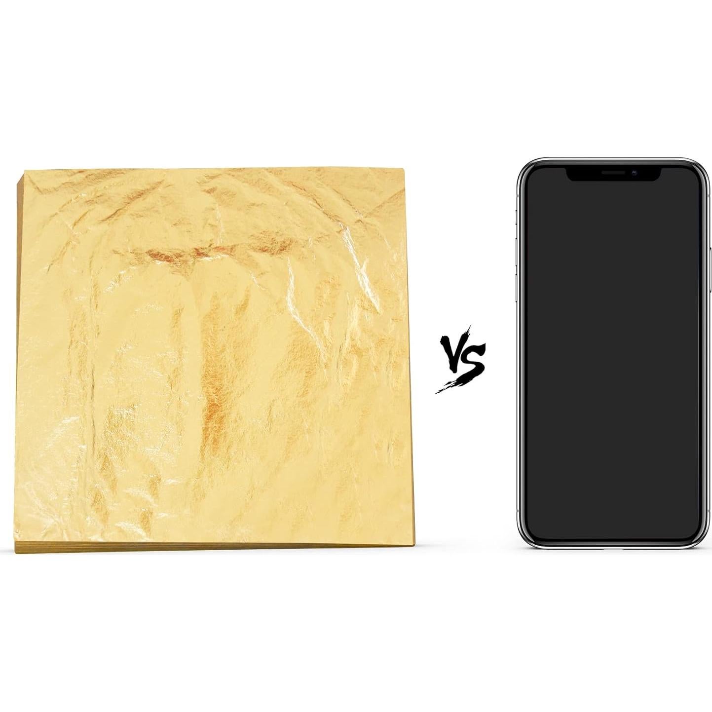 Hojas de Oro KINNO 100 Piezas 14x14cm para Manualidades