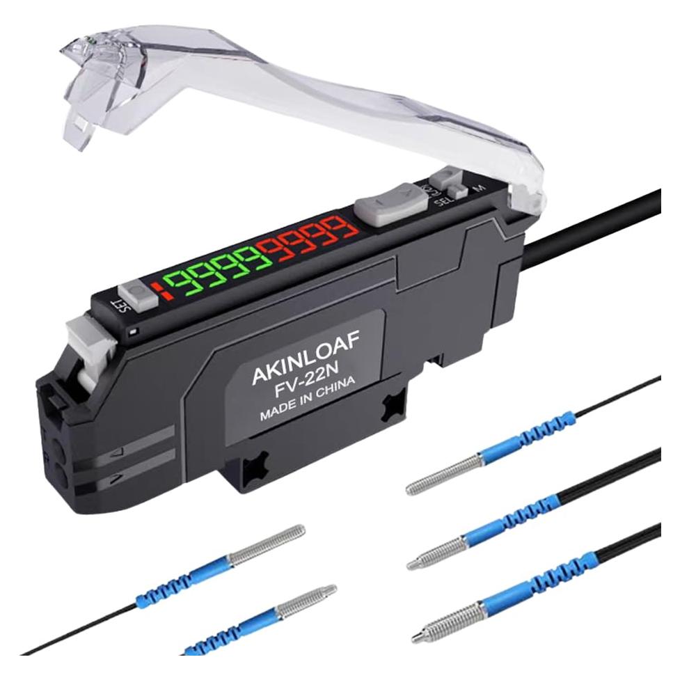 Amplificador de fibra óptica AKINLOAF FV-22N, sensor de proximidad