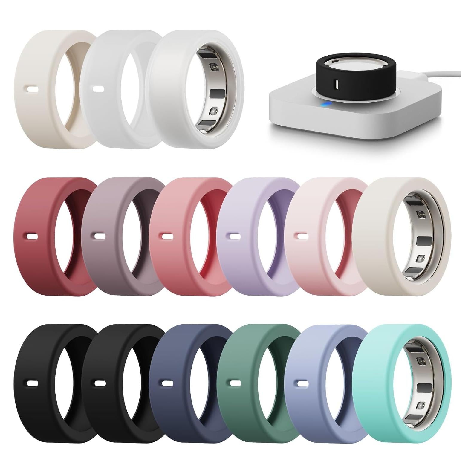 Cubierta de Silicona Hexasider para Oura Ring Gen 4/3 - 15 Paquete