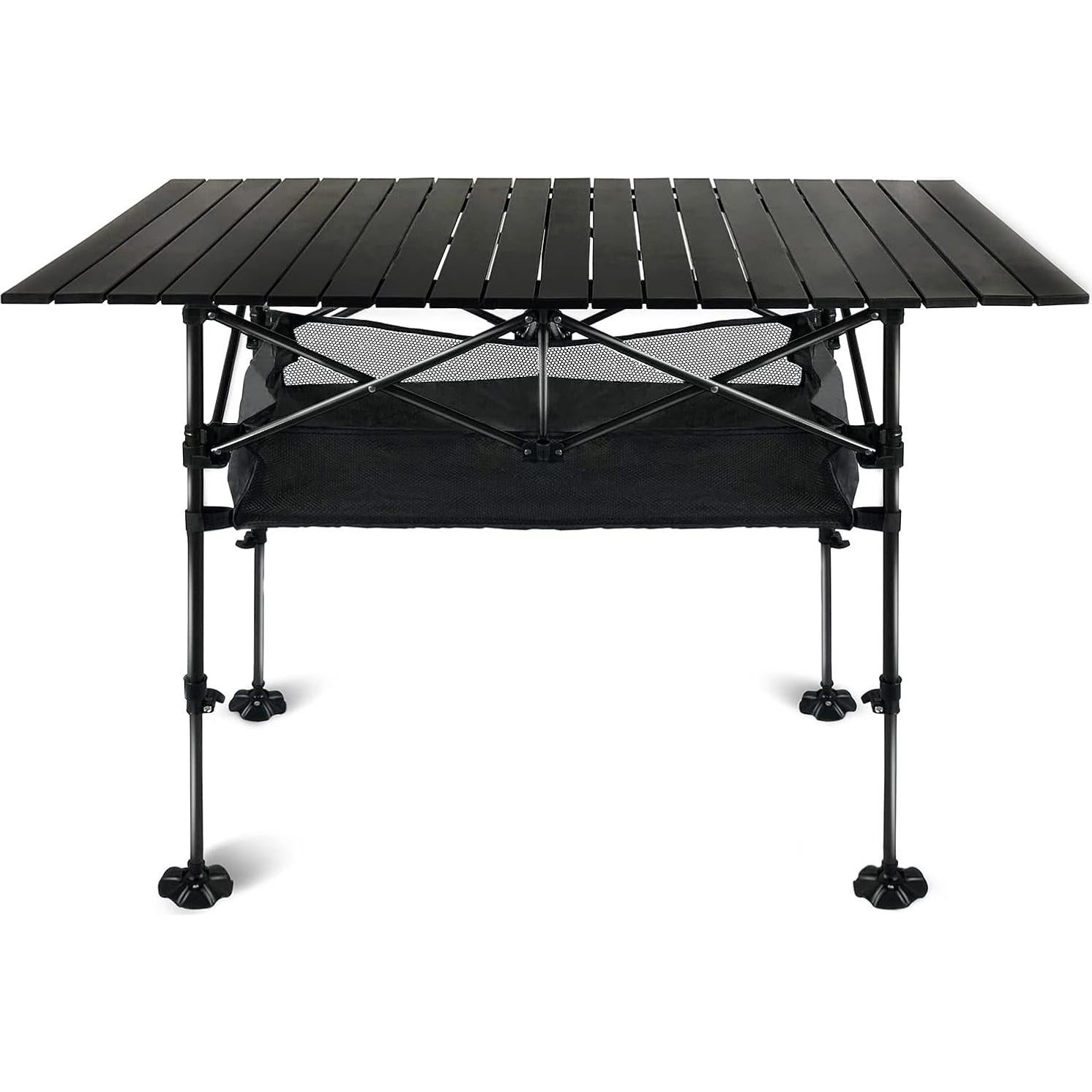 Mesa de Camping Plegable Ajustable LEADALLWAY 120x55 cm