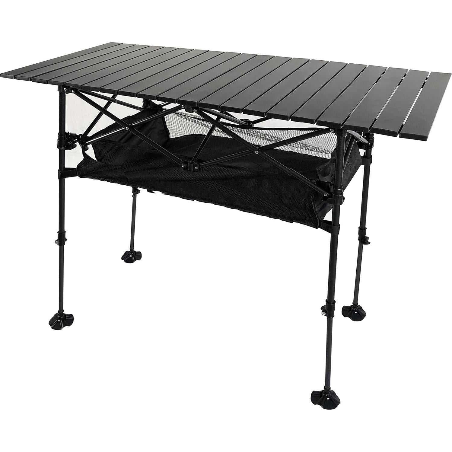 Mesa de Camping Plegable Ajustable LEADALLWAY 120x55 cm