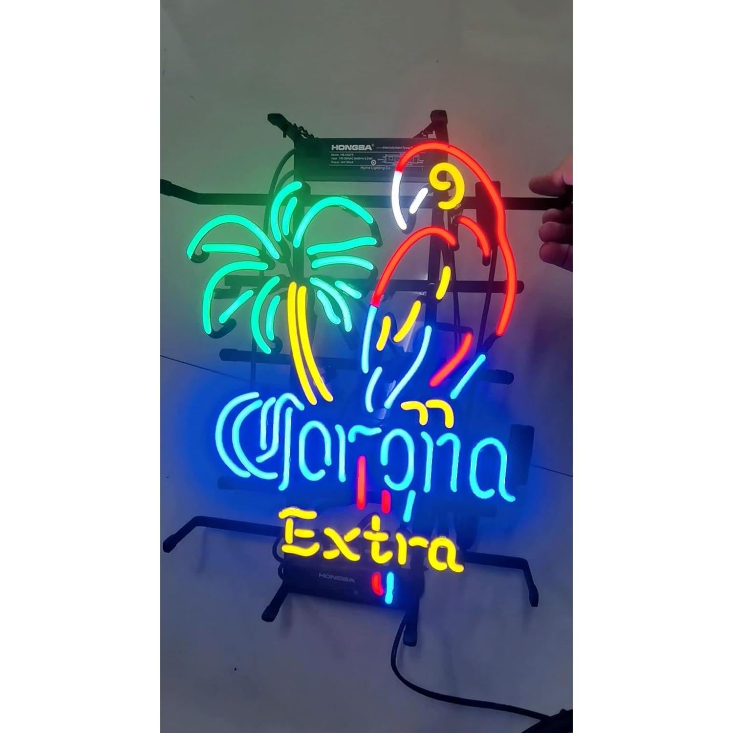 Arte Neon Loro 40x33cm ZHAOYANG Decoración Hogar