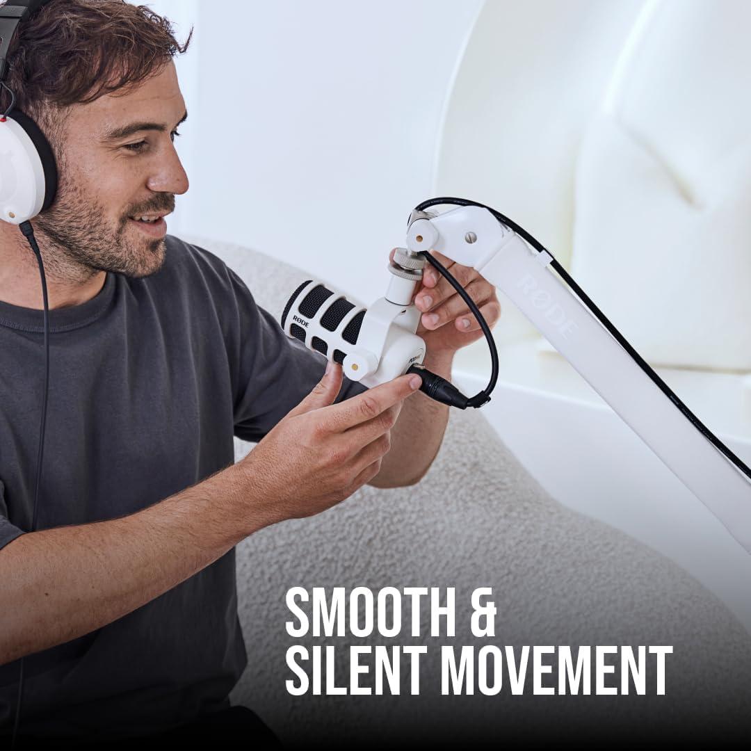 Brazo de Estudio Rode PSA1+ Blanco con Cable XLR 3.05m