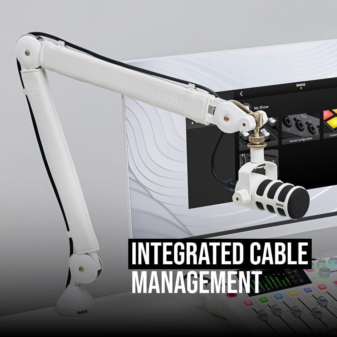 Brazo de Estudio Rode PSA1+ Blanco con Cable XLR 3.05m