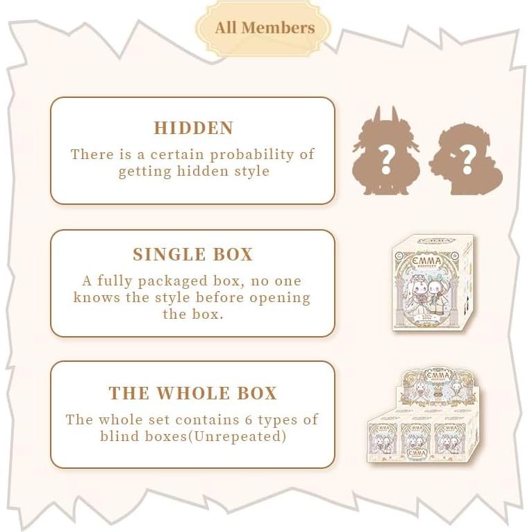 Caja Sorpresa 3PCS Serie Amada Lucky Emma - Figuras Kawaii