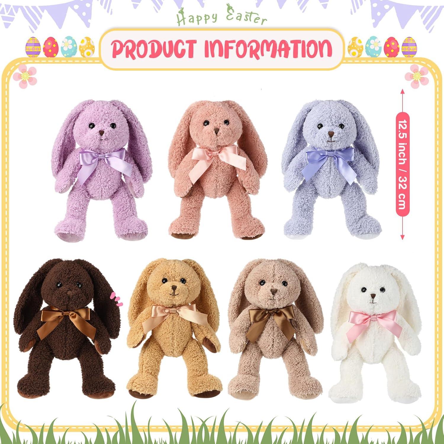 Civaner 7 Animales de Peluche Conejo 32 cm Multicolor