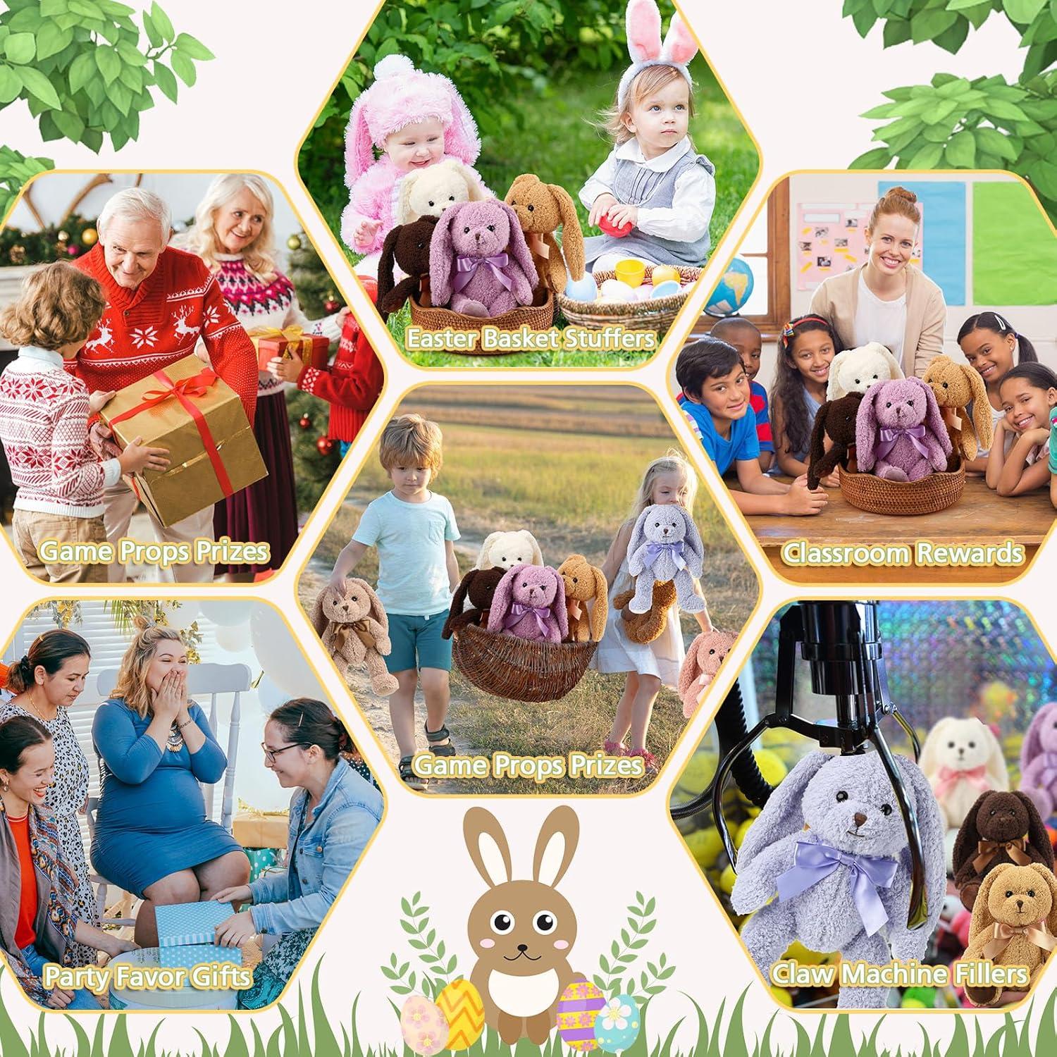 Civaner 7 Animales de Peluche Conejo 32 cm Multicolor