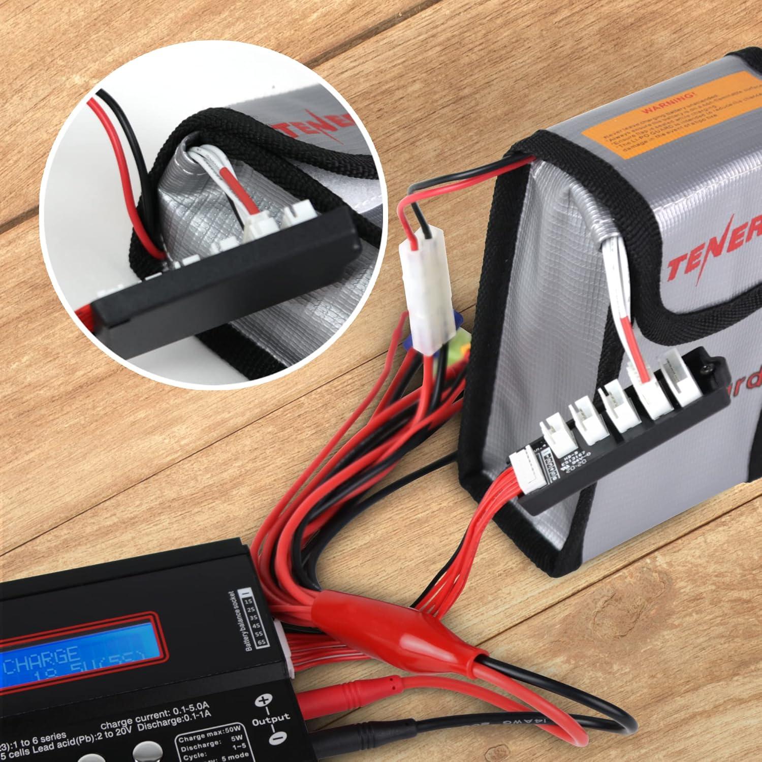 Bolsas Lipo Ignífugas Tenergy 2 Piezas 13.97x8.89 cm