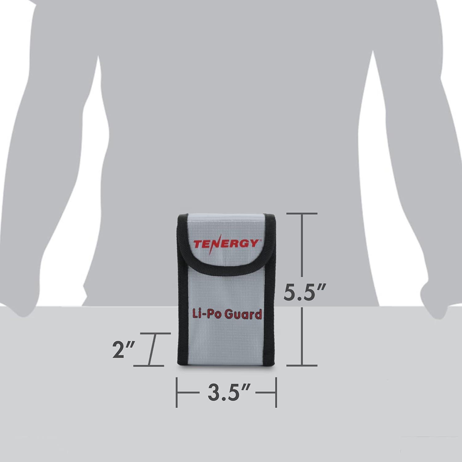 Bolsas Lipo Ignífugas Tenergy 2 Piezas 13.97x8.89 cm