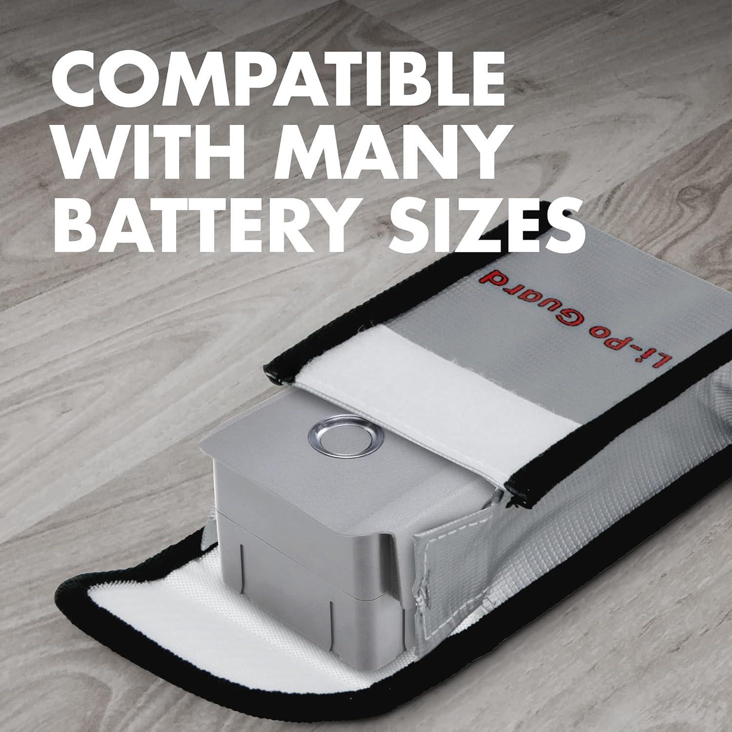 Bolsas Lipo Ignífugas Tenergy 2 Piezas 13.97x8.89 cm