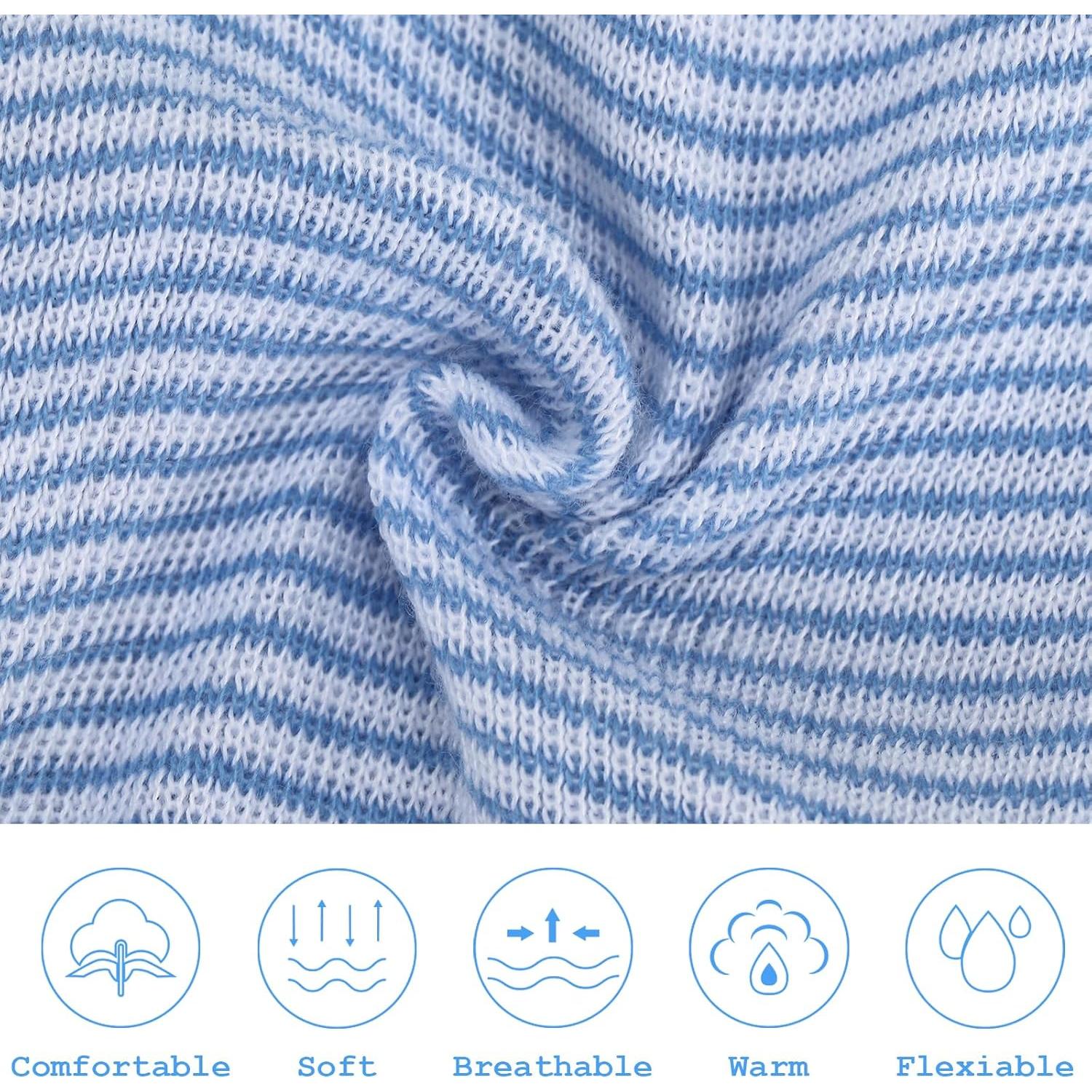 Gorros para Bebé Niña AQOKKA con Lazo Algodón Suave 0-3 Meses