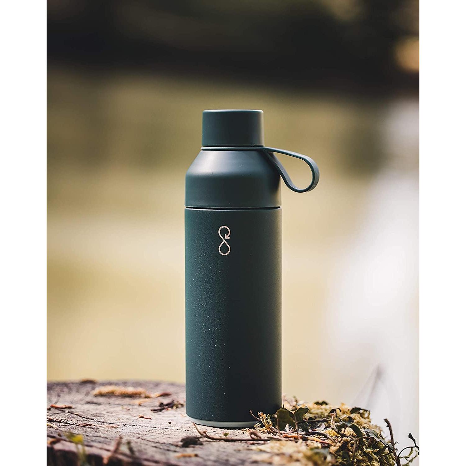 Botella Oceánica 500 ml Acero Inoxidable Verde Bosque Ecológica