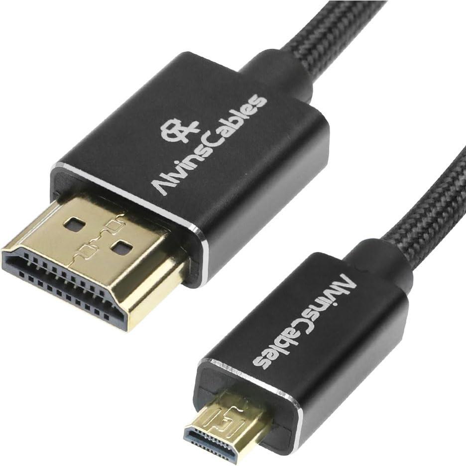 Cable HDMI 2.1 Micro a HDMI Cables de Alvin 8K 60Hz 70cm
