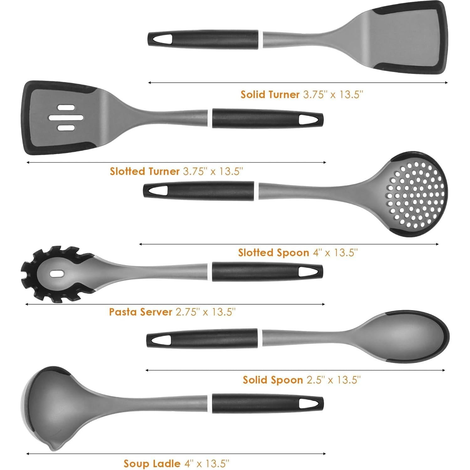 Juego de Utensilios de Cocina LINKLIFE 6 PZS Silicona Gris