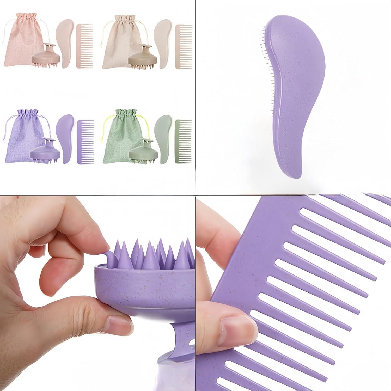 Masajeador de cuero cabelludo SanQiuShe 3 en 1 Beige