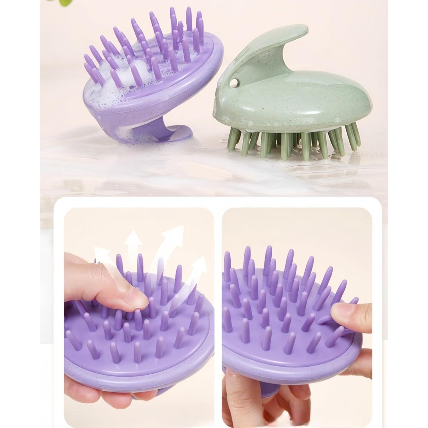 Masajeador de cuero cabelludo SanQiuShe 3 en 1 Beige