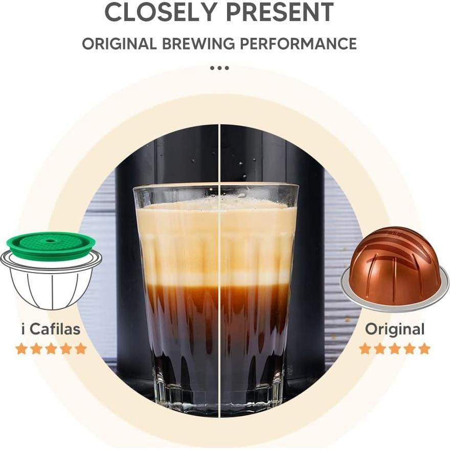 Cápsulas de Café Reutilizables i Cafilas Verde y Marrón