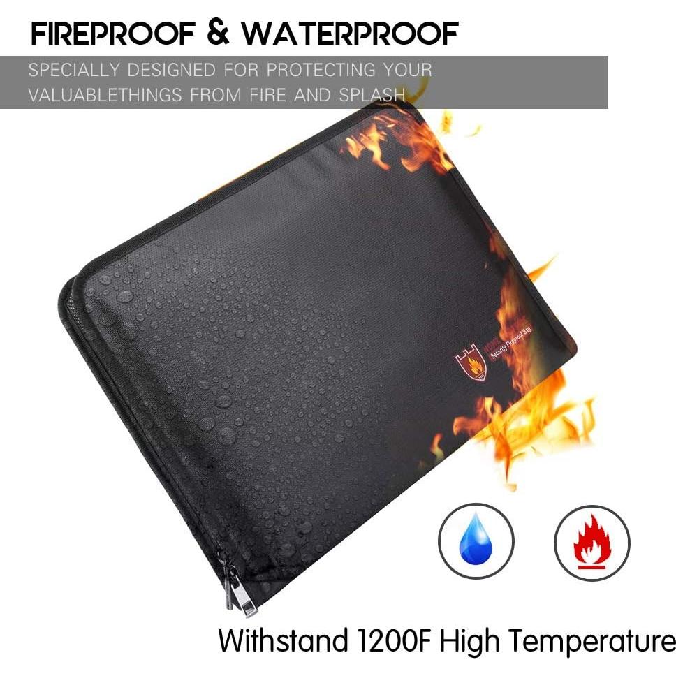 Bolsa de Documentos HSP-HSWITI A4 Resistente al Fuego y Agua