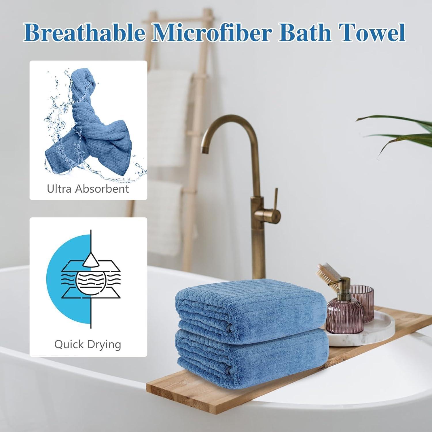 Toalla de Baño YHPDYL Microfibra 89x178cm Secado Rápido