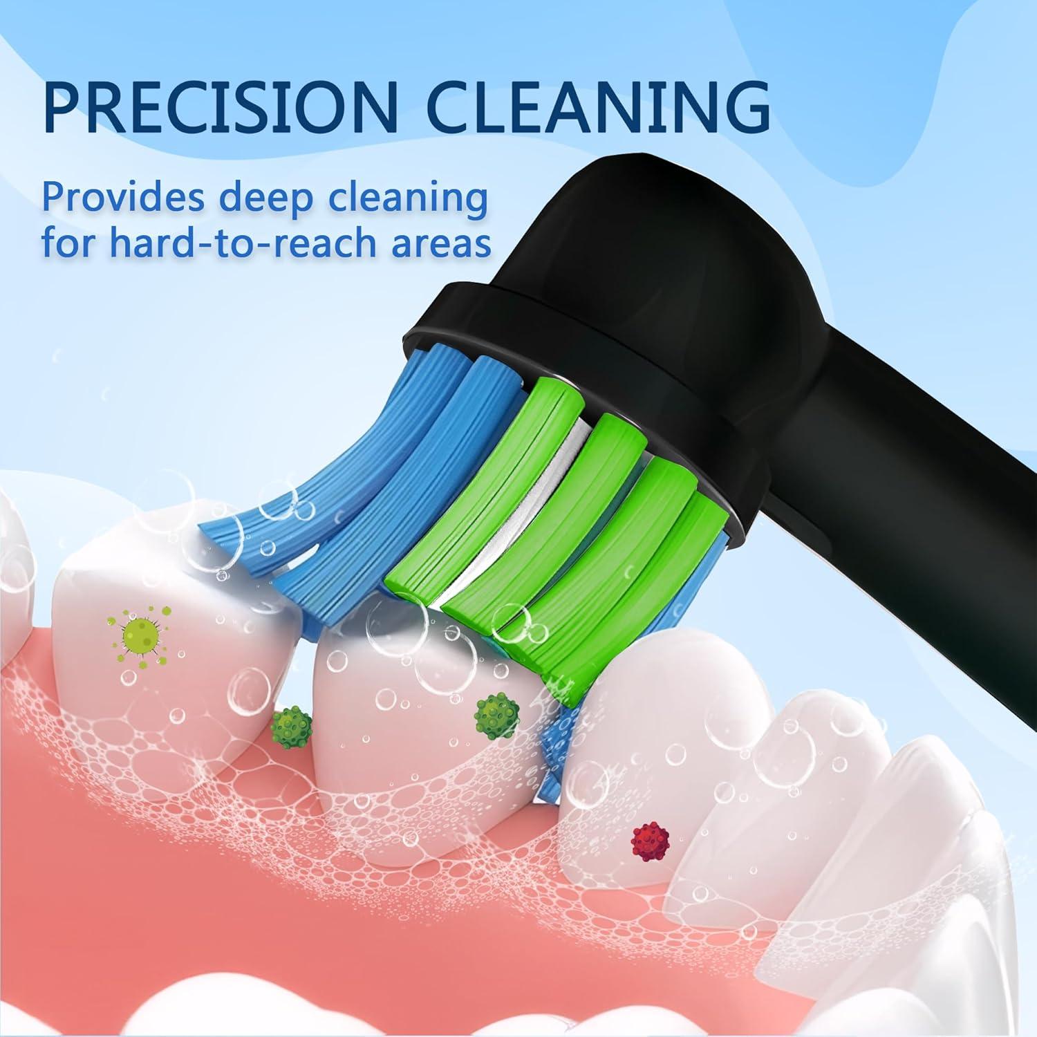 Cabezas de cepillo de dientes Irfatu para Oral-B, paquete de 4