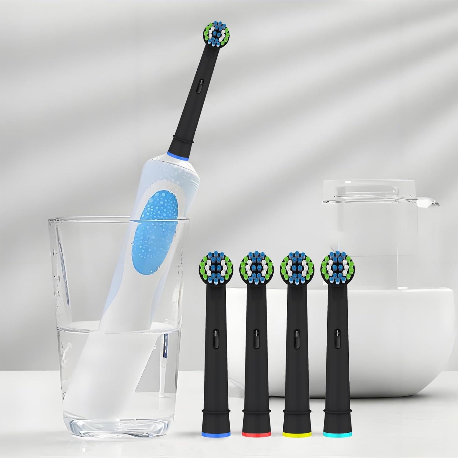 Cabezas de cepillo de dientes Irfatu para Oral-B, paquete de 4