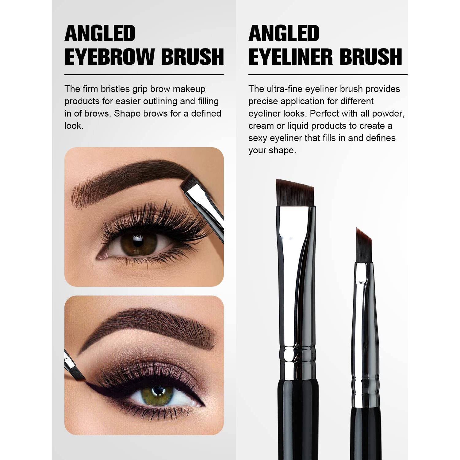 Brocha Doble Extremo para Cejas y Delineador EigshowBeauty D104