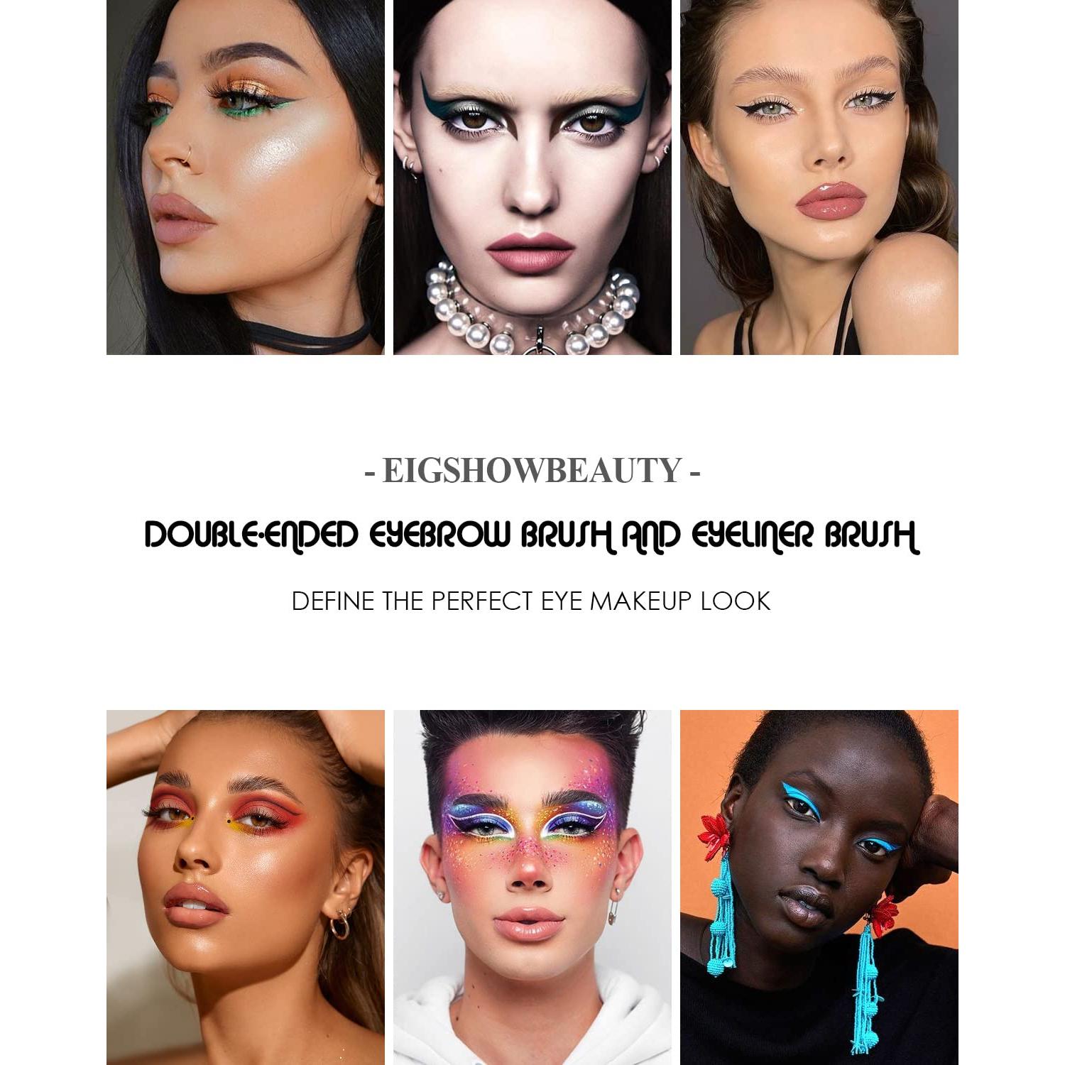 Brocha Doble Extremo para Cejas y Delineador EigshowBeauty D104