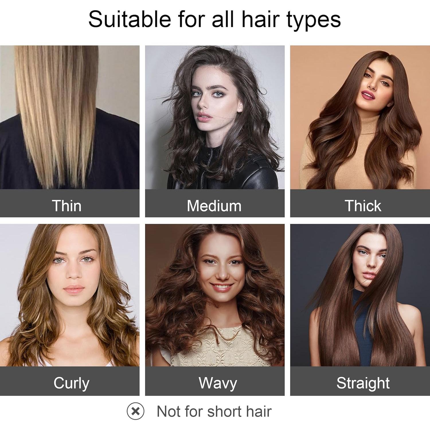 Juego de Rizadores de Cabello Sin Calor RYTABEE - 6 Piezas