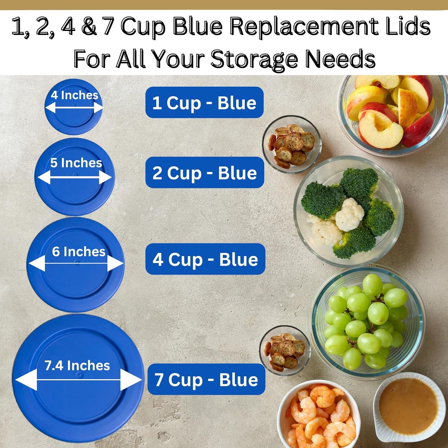 Tapas de Reemplazo Klare Ware 1, 2, 4 y 7 Tazas Azules