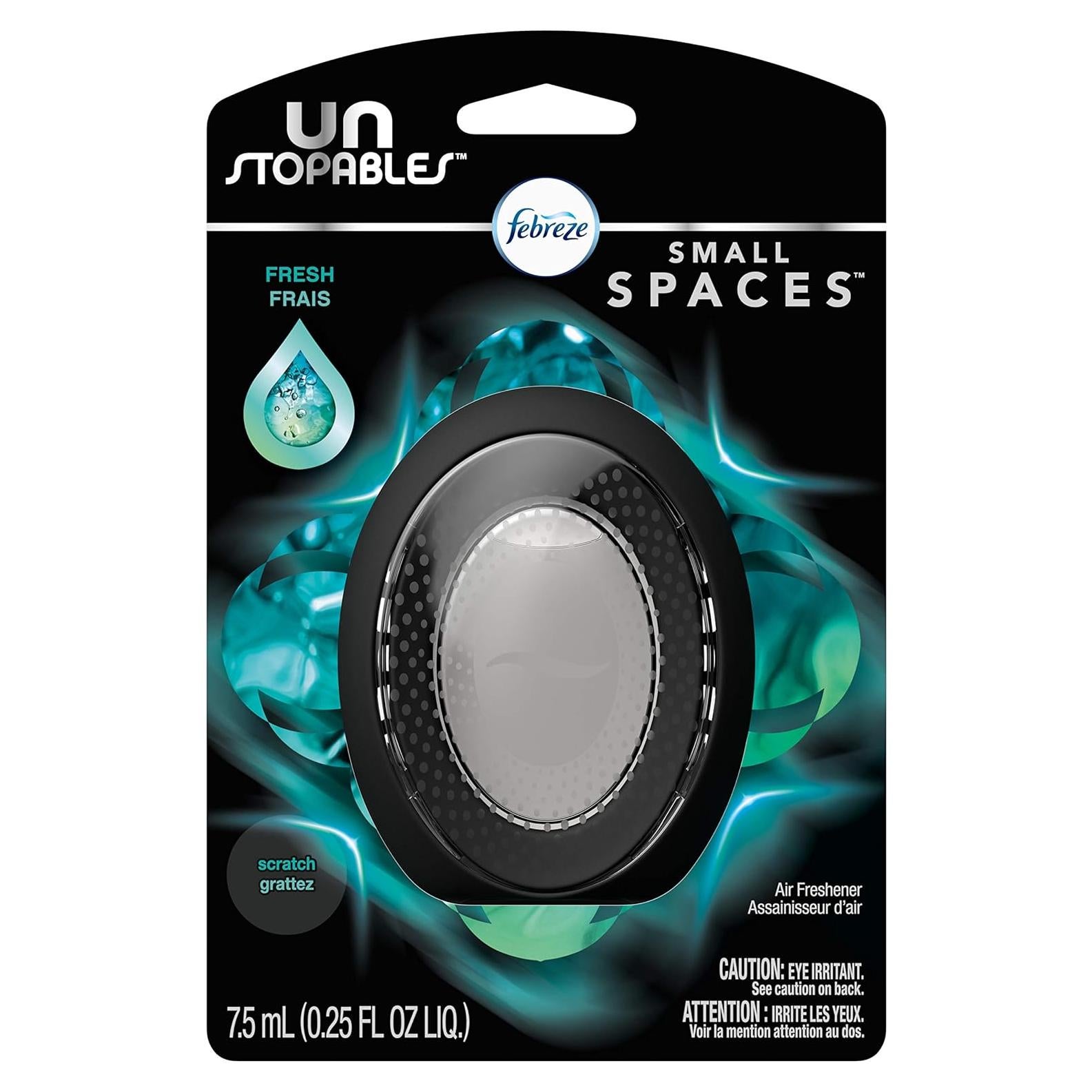 Ambientador Febreze Small Spaces Unstopables 7.4 ml - Fresco