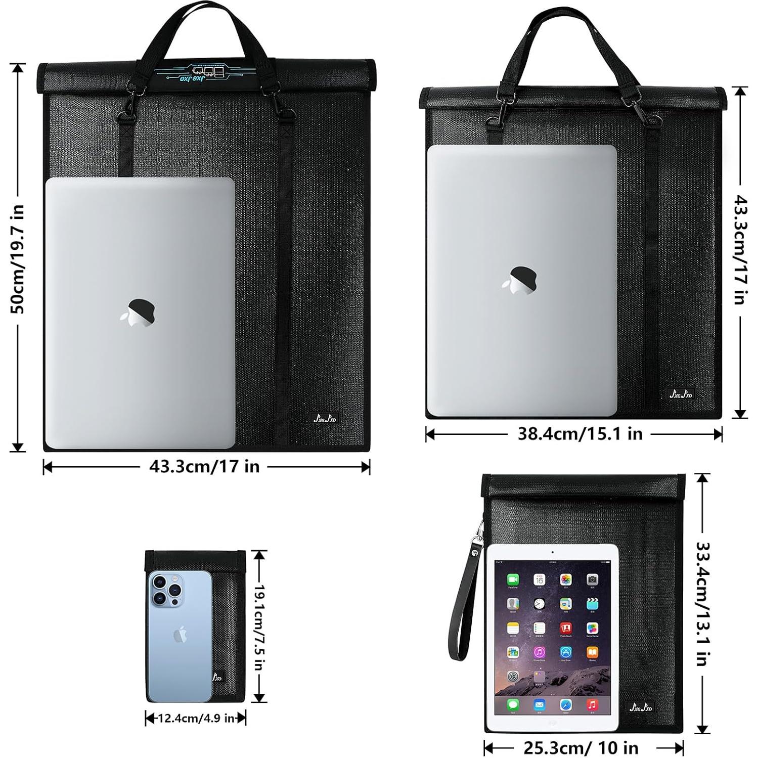 Bolsas Faraday JXE JXO 4 Piezas Protección EMP y Agua