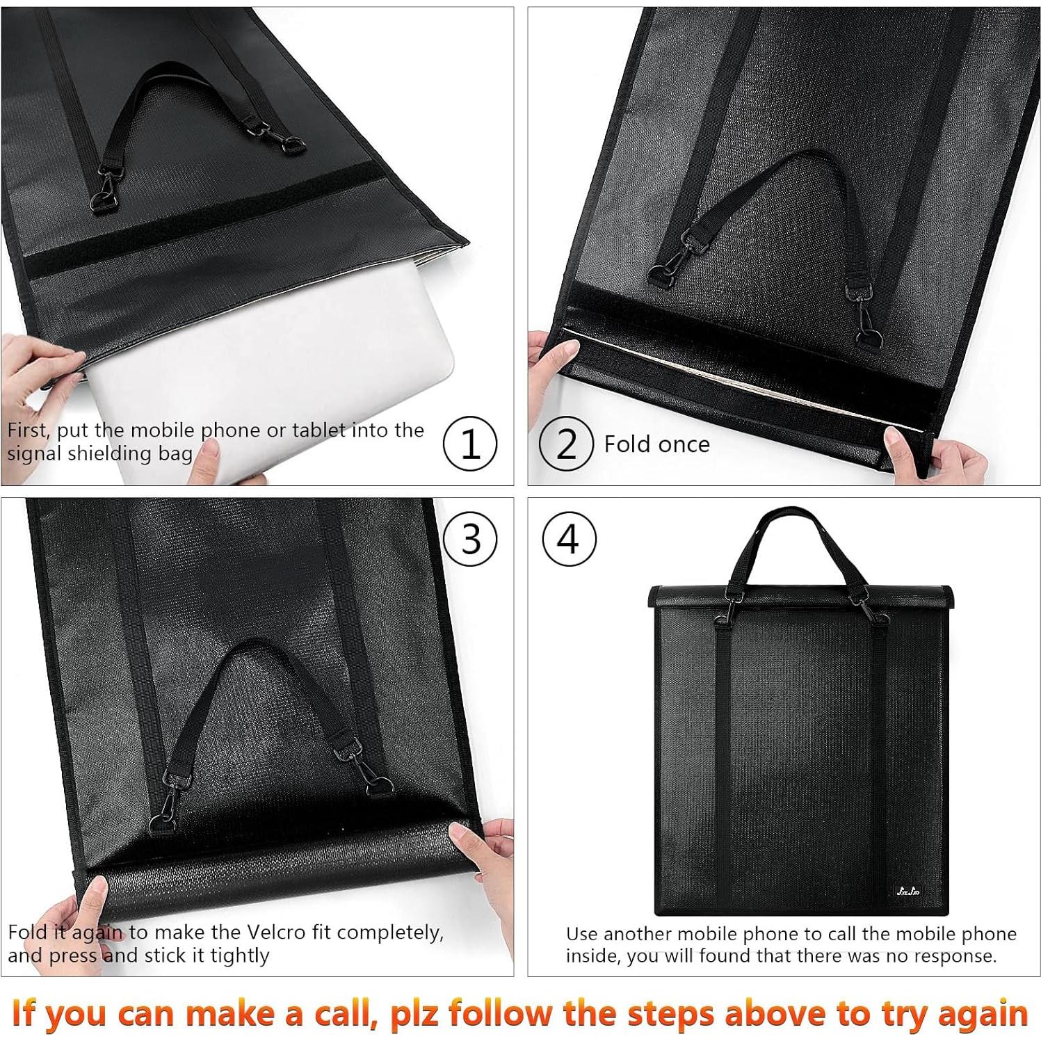 Bolsas Faraday JXE JXO 4 Piezas Protección EMP y Agua