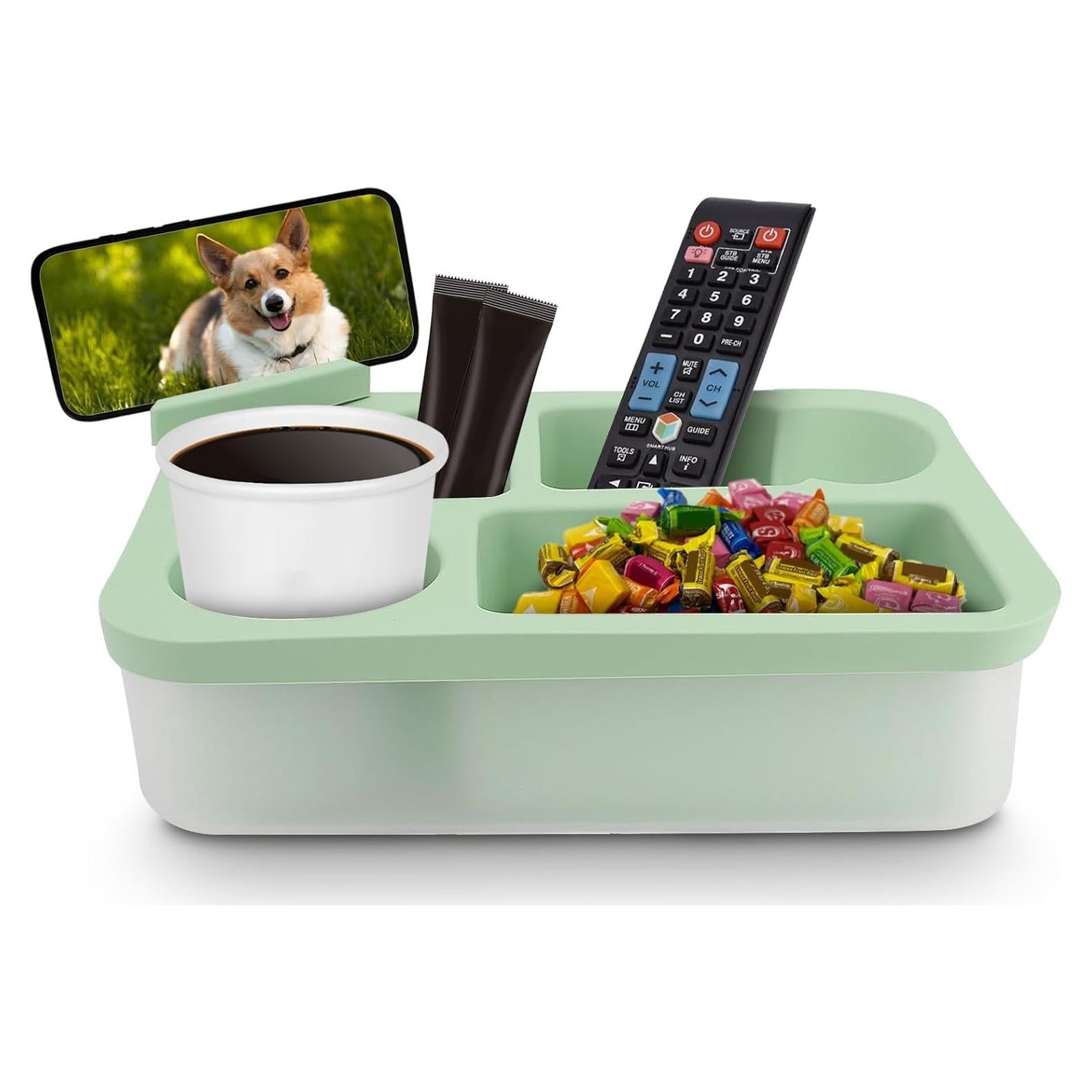 Bandeja Soporte para Tazas MEKOTRIN Verde Rotatoria