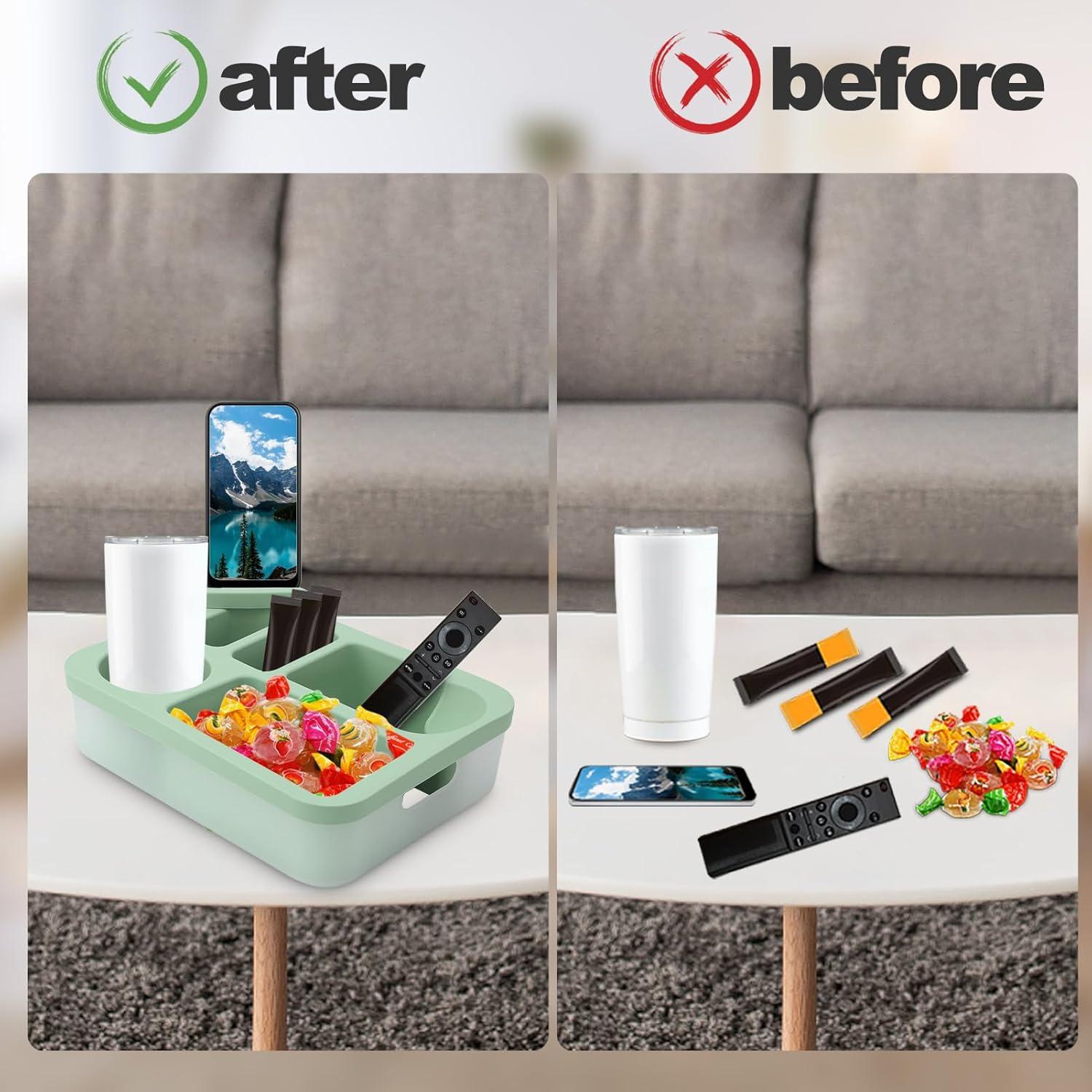 Bandeja Soporte para Tazas MEKOTRIN Verde Rotatoria